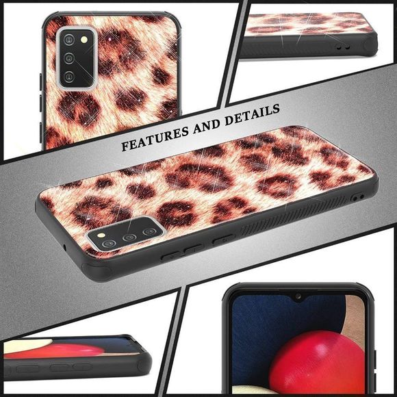 Shinewish for Samsung Galaxy A02S Case, 3D Printed Leopard Print Cell Phone Case - Picture 7 of 7